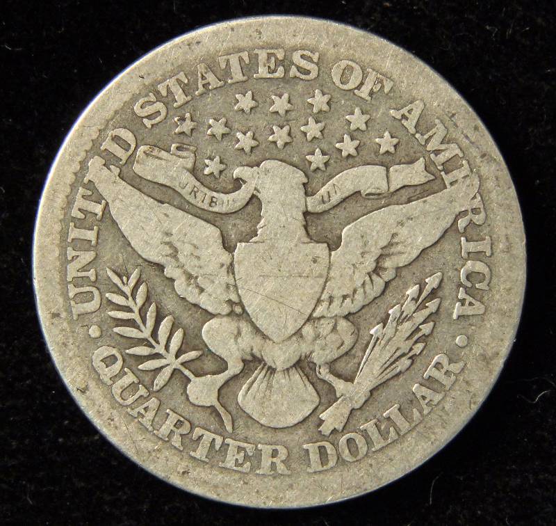 1907 BARBER SILVER QUARTER