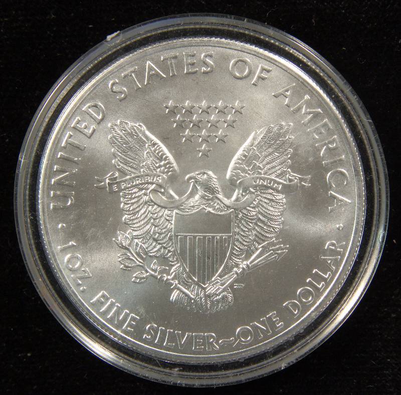 2014 AMERICAN SILVER EAGLE 1 TROY OZ. .999 FINE SILVER DOLLAR IN AIRTITE CAPSULE