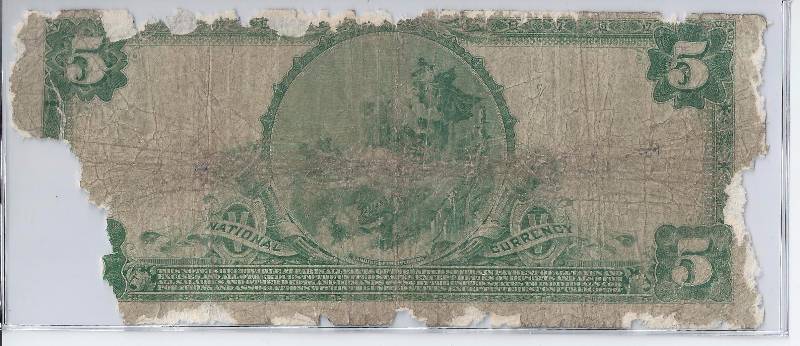 RARE 1920 LARGE SIZE $5 NATIONAL BANK NOTE MARQUETTE NATIONAL BANK MINNEAPOLIS MN CHARTER# 11861 (ONLY 20 KNOWN)