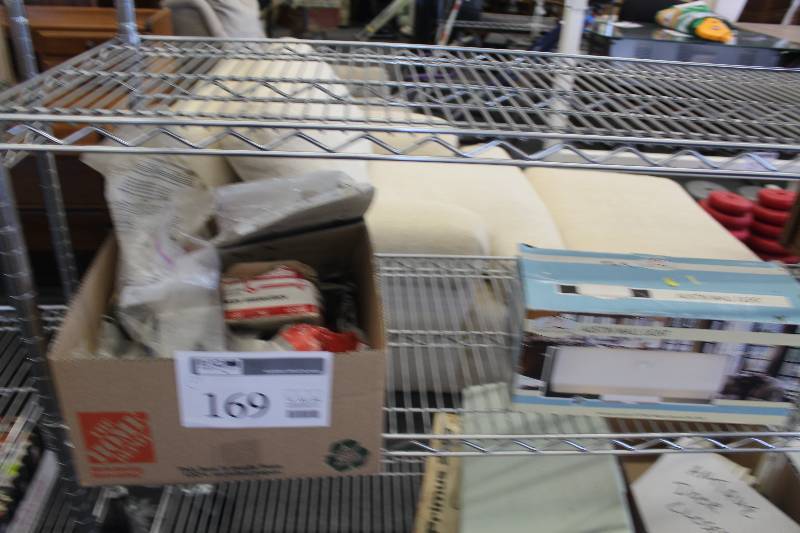 lot 169 image: Lot of (2) Boxes Including Hardware, Austin Wall Lighting