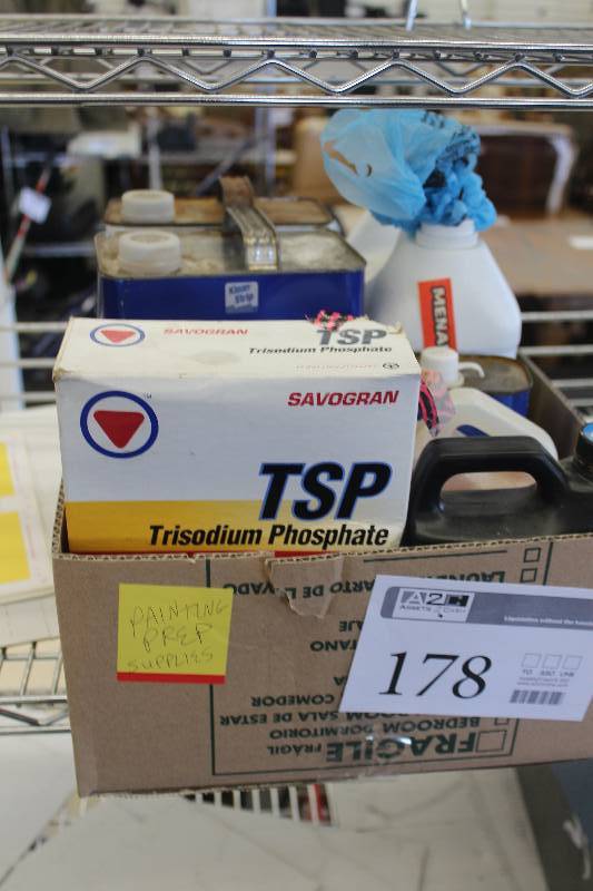 lot 178 image: Box Lot of Household Cleaners, Strippers