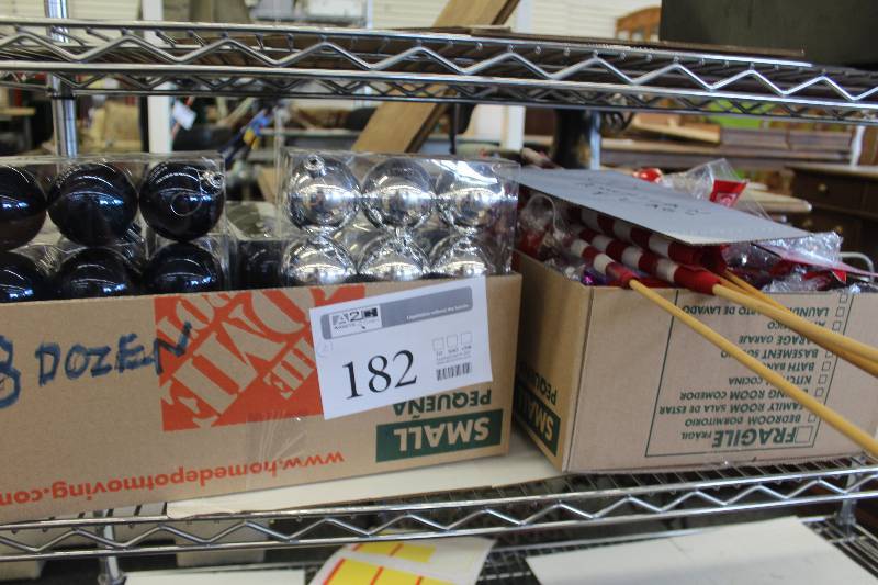 lot 182 image: Lot of (2) Boxes of Decorations