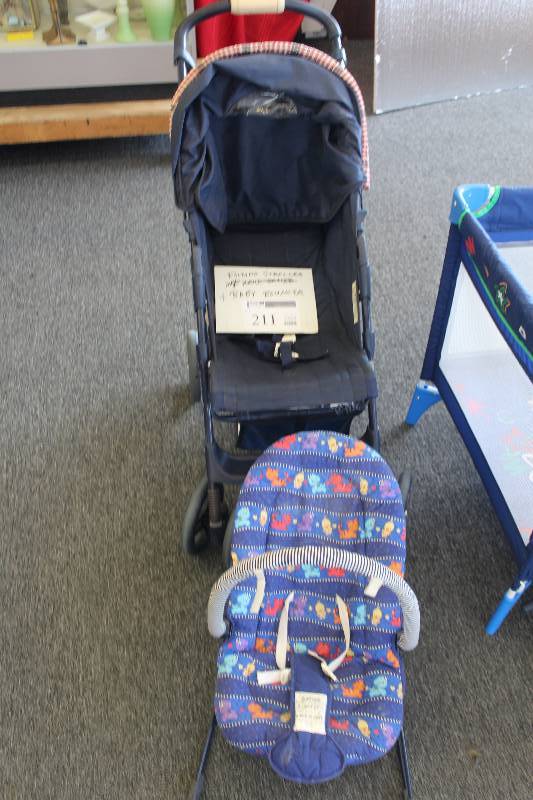 lot 211 image: Lot of (2) Baby Equipment Including Stroller, Carrier