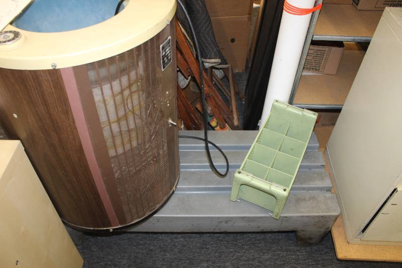 lot 14 image: Lot Including 1) Thermetrics Commercial Wine Chiller AND 2) Kitchen Glass Tray, Bench