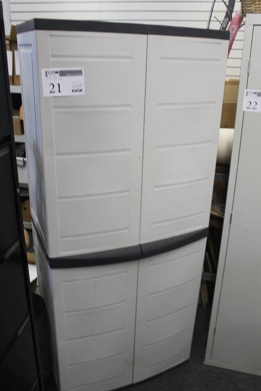 lot 21 image: 2-Door Supply Cabinet