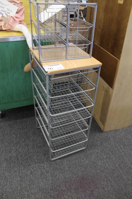 lot 36 image: Lot of (2) Storage Racks
