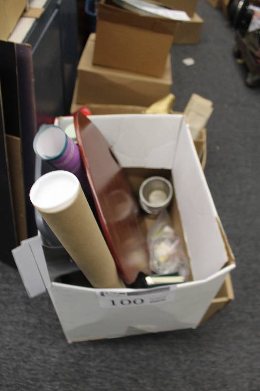 lot 100 image: Lot Including Thermos, Chair Back, And More