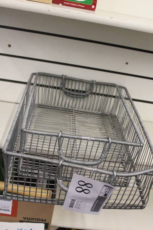 lot 88 image: Lot of (2) Metal Baskets