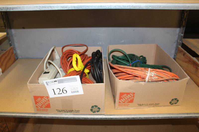 lot 126 image: Lot of (2) Boxes of Extension Cords