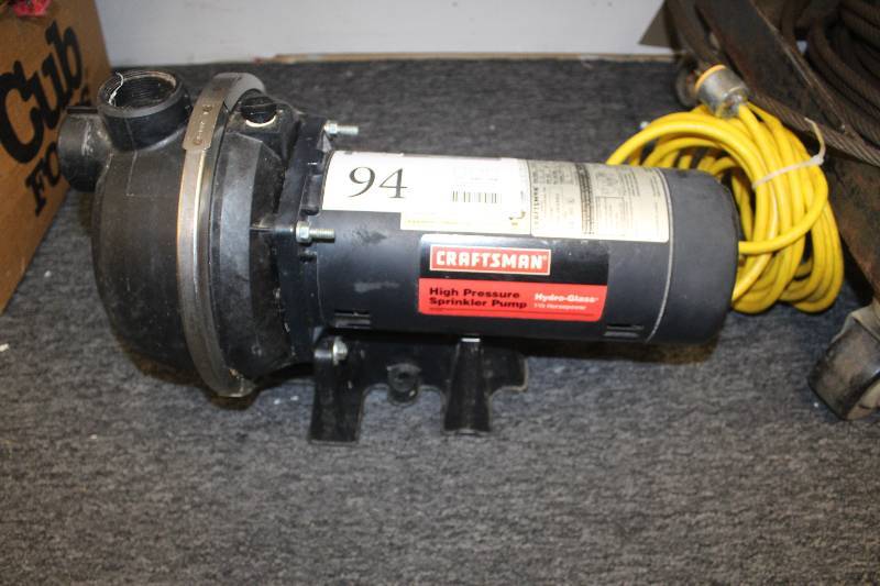 lot 94 image: Craftsman High Pressure Sprinkler Pump