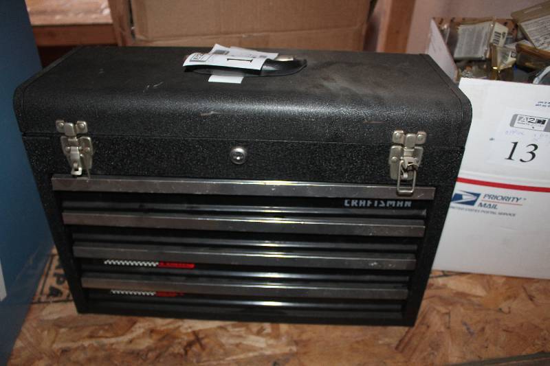 lot 12 image: Craftsman Locking 4-Drawer Tool Chest