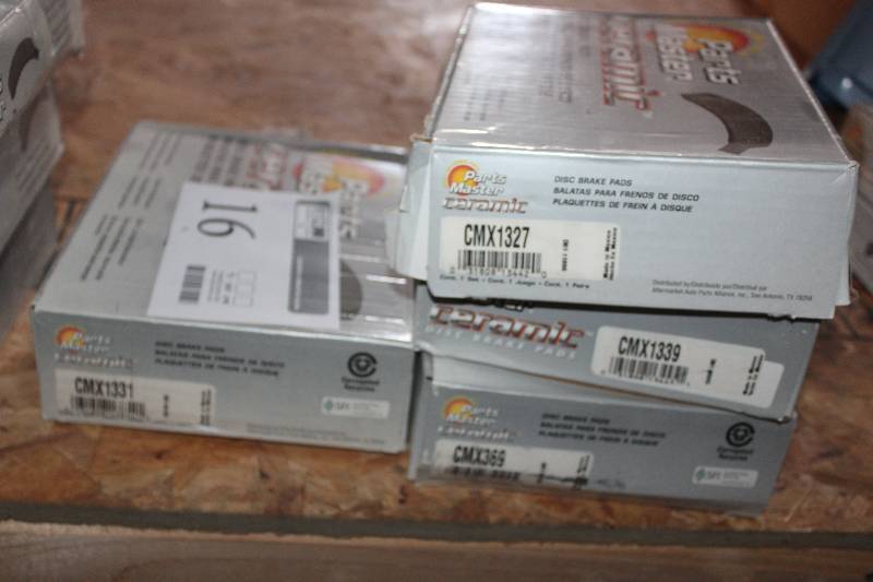 lot 16 image: Lot of (4) Parts Master Ceramic Disc Brake Pads New In Box Includes CMX1327, CMX1339, CMX369, CMX1331