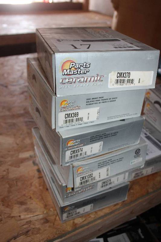 lot 17 image: Lot of (6) Parts Master Ceramic Disc Brake Pads New In Box Includes CMX370, CMX369, CMX974, CMX1332, CMX376