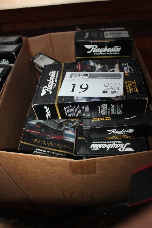 lot 19 image: Lot of (Approximately 55) Raybestos Disc Brake Pad New In Box Includes ATD829C, ATD806C