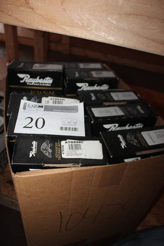 lot 20 image: Lot of (Approximately 100) Raybestos Disc Brake Pad New In Box Includes ATD934C, ATD932C