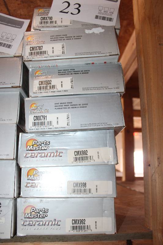 lot 23 image: Lot of (7) Parts Master Ceramic Disc Brake Pads New In Box Includes CMX790, CMX787, CMX932, CMX701, CMX992, CMX998