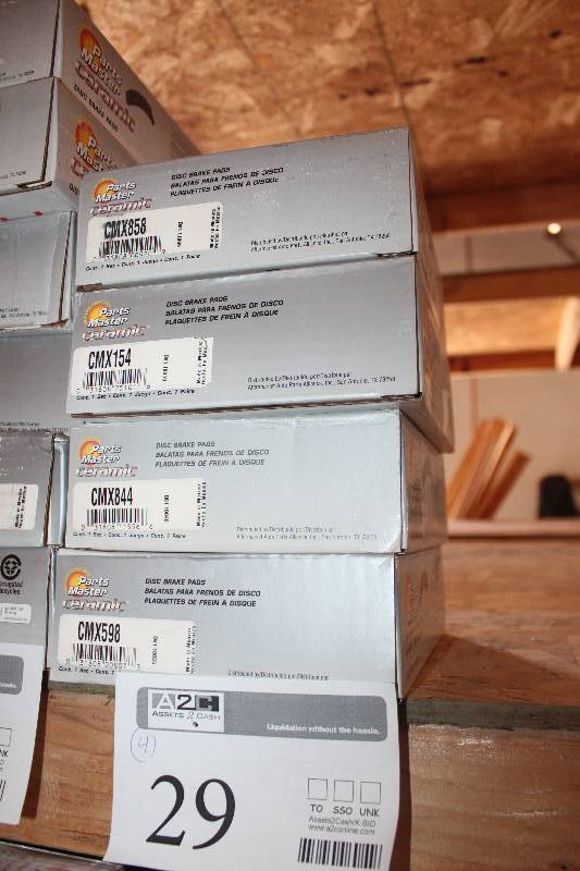 lot 29 image: Lot of (4) Parts Master Ceramic Disc Brake Pads New In Box Includes CMX858, CMX154, CMX844, CMX598