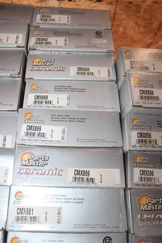 lot 31 image: Lot of (8) Parts Master Ceramic Disc Brake Pads New In Box Includes CMX869, CMX881