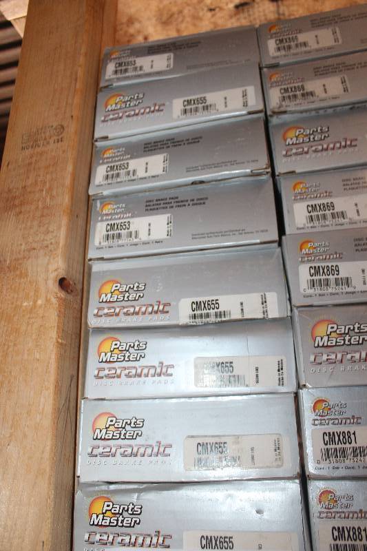 lot 32 image: Lot of (8) Parts Master Ceramic Disc Brake Pads New In Box Includes CMX655, CMX653,