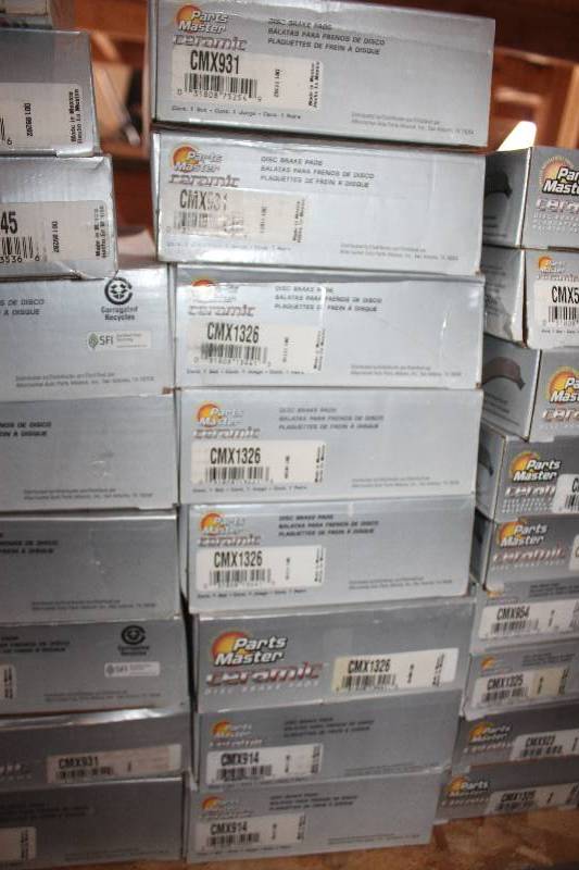 lot 38 image: Lot of (8) Parts Master Ceramic Disc Brake Pads New In Box Includes CMX931, CMX1326, CMX914