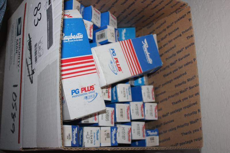 lot 83 image: Lot of (Approximately 20) Raybestos PG Plus Brake Parts New In Box Includes H15187, H10378, H15436, H5695, H2145, H5373, H2154, H15196, H2141-2