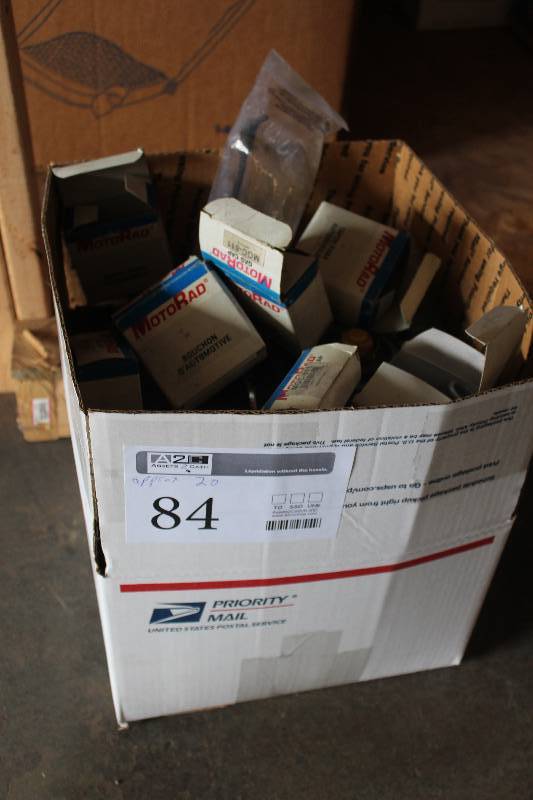 lot 84 image: Lot of (Approximately 20) MotoRad, Noble, Gibson Automotive Parts New In Box Includes MGC-811, 0123-2P, 5438-2, 15515-2, 1152-2, 15554-2,