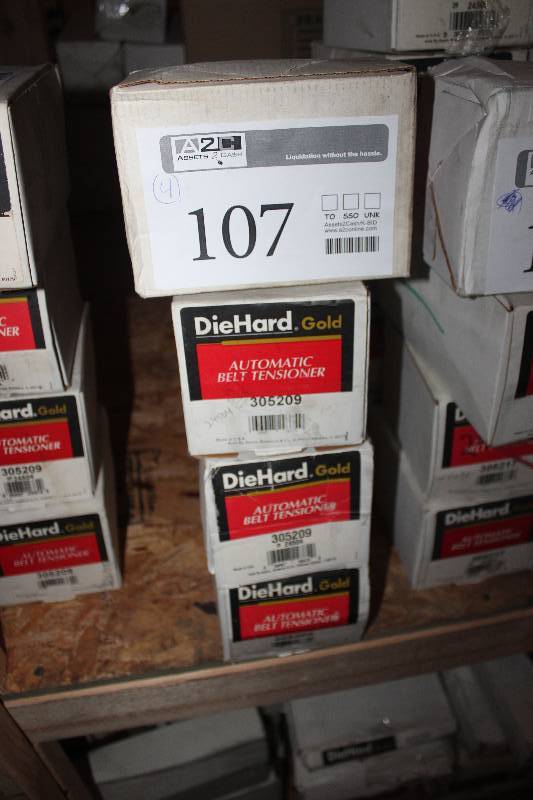 lot 107 image: Lot of (4) Diehard Automatic Belt Tensioner New In Box Includes 305209
