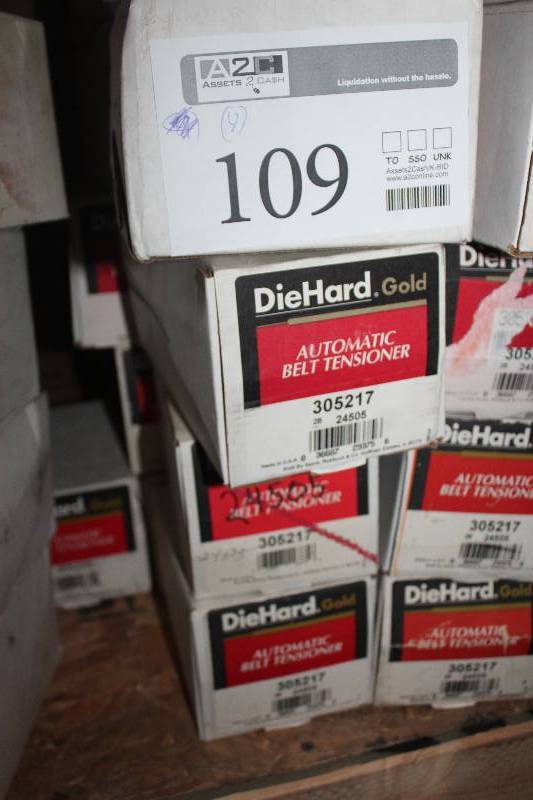 lot 109 image: Lot of (4) Diehard Automatic Belt Tensioner New In Box Includes 305217