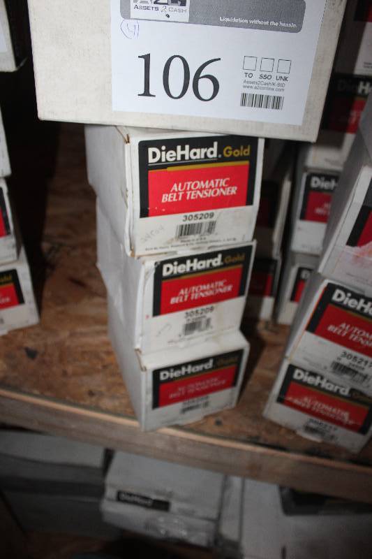 lot 106 image: Lot of (4) Diehard Automatic Belt Tensioner New In Box Includes 305201, 305209
