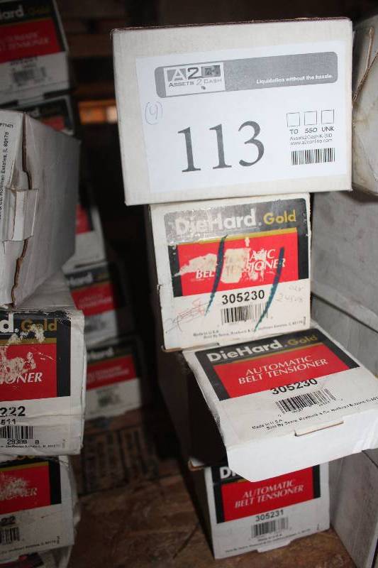 lot 113 image: Lot of (4) Diehard Automatic Belt Tensioner New In Box Includes 305230, 305231