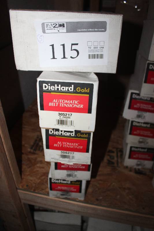 lot 115 image: Lot of (5) Diehard Automatic Belt Tensioner New In Box Includes 305217, 305231