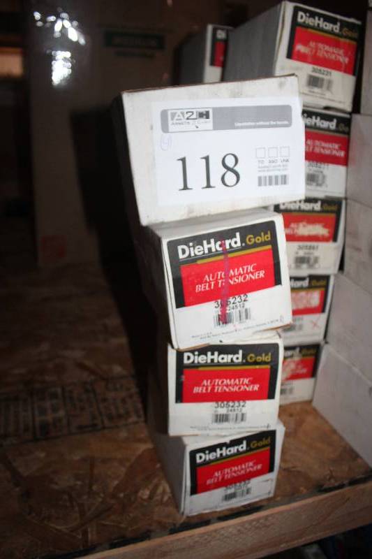 lot 118 image: Lot of (4) Diehard Automatic Belt Tensioner New In Box Includes 305232