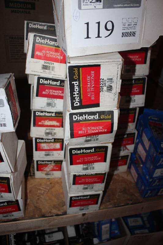lot 119 image: Lot of (6) Diehard Automatic Belt Tensioner New In Box Includes 305232, 305231