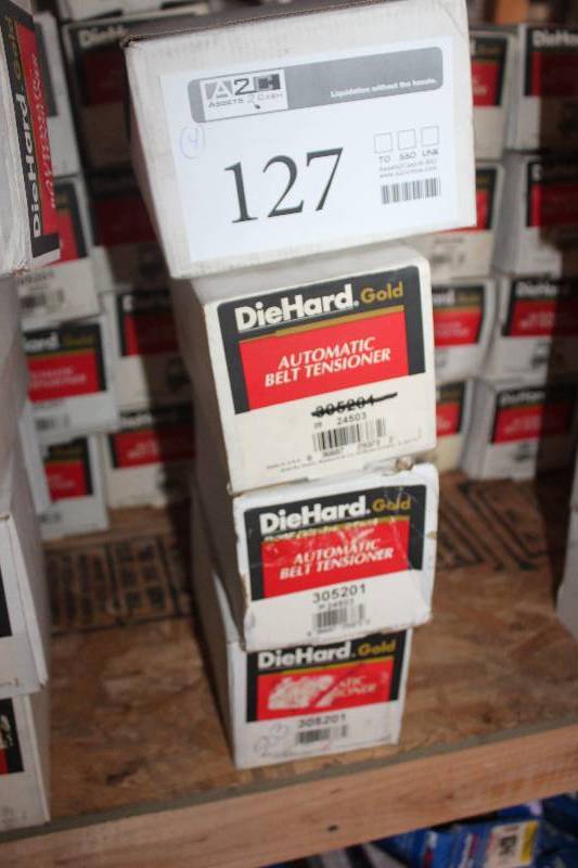 lot 127 image: Lot of (4) Diehard Automatic Belt Tensioner New In Box Includes 305204, 305201