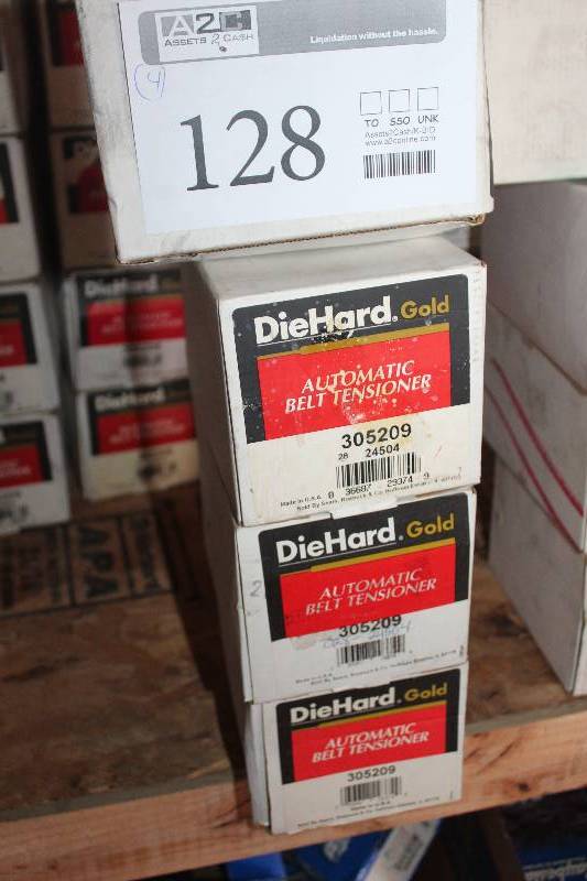 lot 128 image: Lot of (4) Diehard Automatic Belt Tensioner New In Box Includes 305209