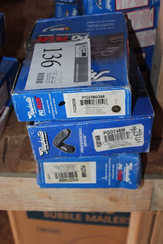 lot 136 image: Lot of (3) Raybestos PG Plus Disc Brake Pads New In Box Includes PGD803M, PGD746M