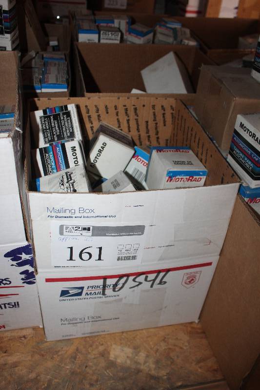 lot 161 image: Lot of (Approximately 25) MotoRad Thermostat, Gas Cap New In Box Includes MGC-825
