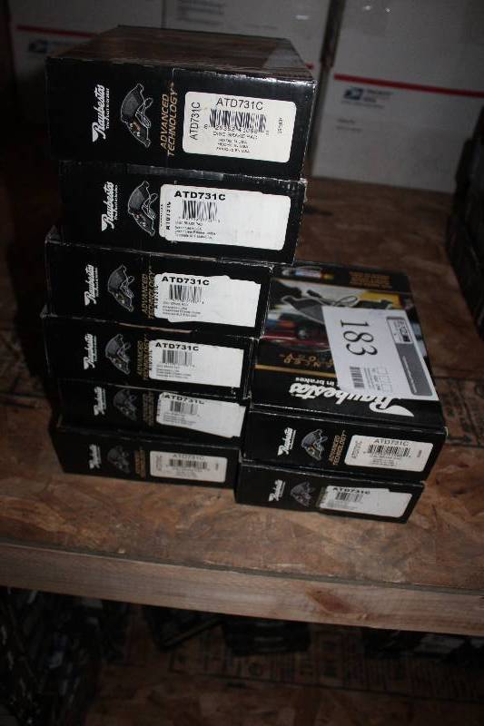 lot 183 image: Lot of (8) Raybestos Disc Brake Pads New In Box Includes ATD731C