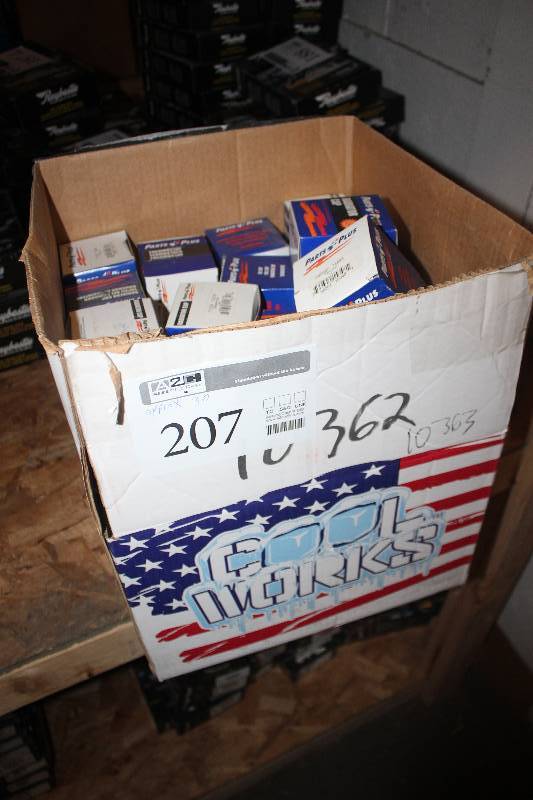 lot 207 image: Lot of (Approximately 30) Parts Plus Radiator Cap & Thermostat New In Box Includes 14948, 10238