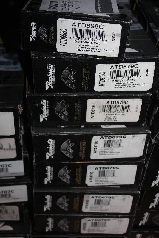 lot 213 image: Lot of (8) Raybestos Disc Brake Pads New In Box Includes ATD698C, ATD679C
