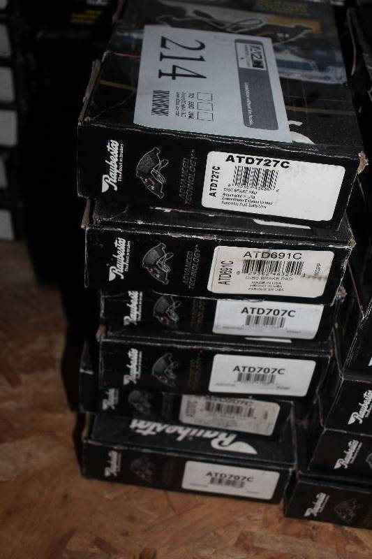 lot 214 image: Lot of (6) Raybestos Disc Brake Pads New In Box Includes ATD727C, ATD691C, ATD707C