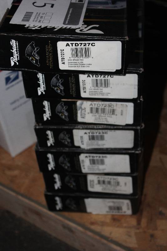 lot 215 image: Lot of (7) Raybestos Disc Brake Pads New In Box Includes ATD727C, ATD723C