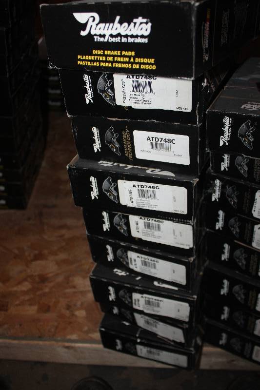 lot 218 image: Lot of (9) Raybestos Disc Brake Pads New In Box Includes ATD748C