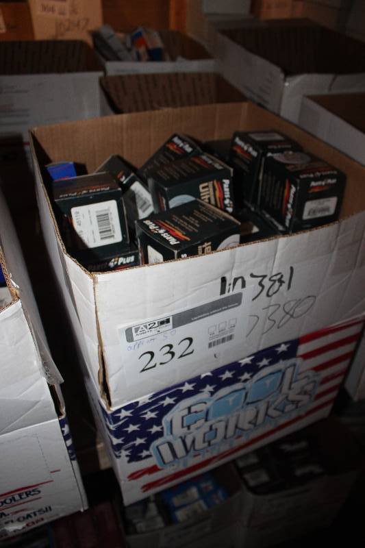 lot 232 image: Lot of (Approximately 50) Parts Plus Automotive Parts New In Box Includes P15119, 15339