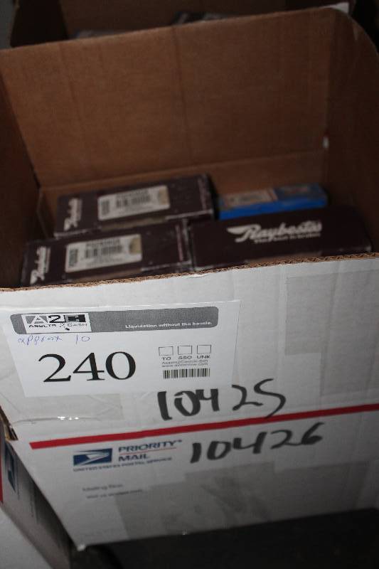 lot 240 image: Lot of (Approximately 10) Raybestos Carbon Ceramic Disc Brake Pads New In Box Includes PGD935QS