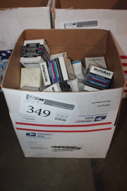 lot 349 image: Lot of (Approximately 30) Motorad Thermostat New In Box Includes 207-180, 281-180,