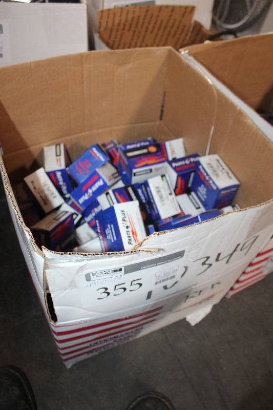 lot 355 image: Lot of (Approximately 40) Parts Plus Fuel Cap, Radiator Cap, Thermostat New In Box Includes P4029, P3959, P3869