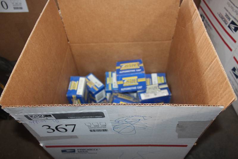 lot 367 image: Lot of (Approximately 10) Parts Master Fuel Cap, Radiator Cap, Thermostat New In Box Includes 30038, 30138, 46343, 45167, 31168, 30089, 30138, 32102443, 30139