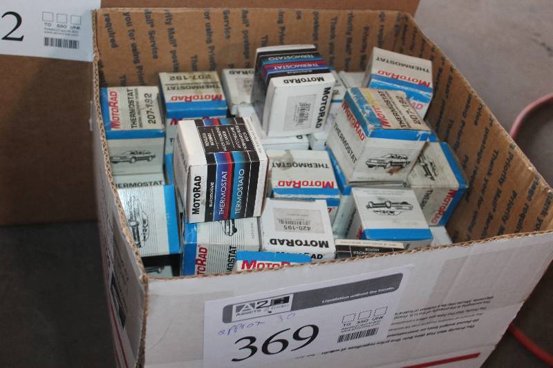lot 369 image: Lot of (Approximately 30) Motorad Thermostat New In Box Includes 420-195, 207-192