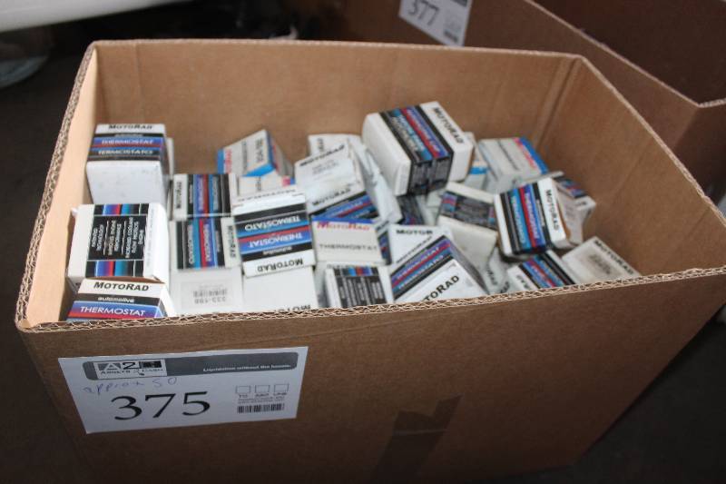 lot 375 image: Lot of (Approximately 50) Motorad Thermostat New In Box Includes 333-195, 335-180, 474-180